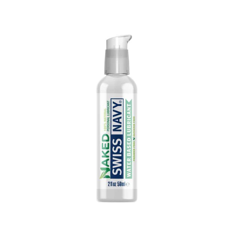 Swiss Navy Naked All Natural Water Based lubricant * Premium skin safe lube 4 oz