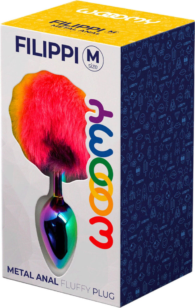 METAL ANAL FLUFFY PLUG - FILIPPI-WOOOMY-S