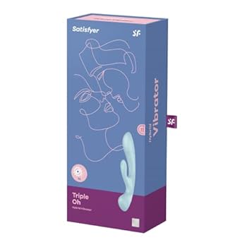 Satisfyer Triple Oh Blue - Rabbit Vibrator, blue