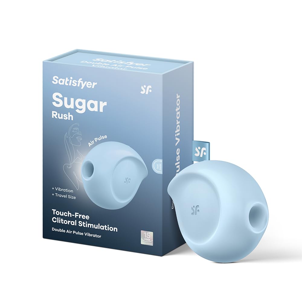 Satisfyer Sugar Rush Stimulator & Vibrator - Blue