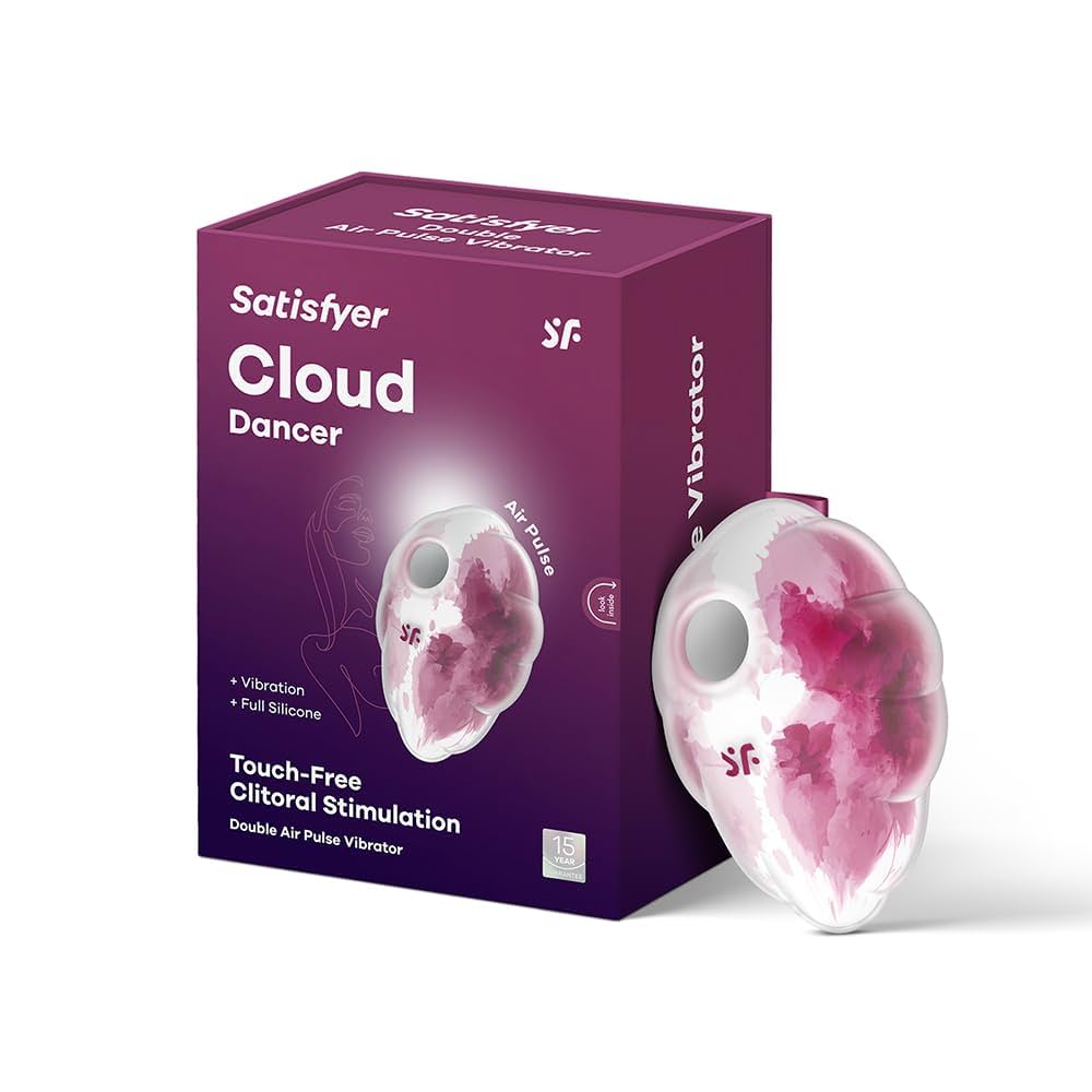 SATISFYER - CLOUD DANCER RED VIBRATOR AIR PULSE