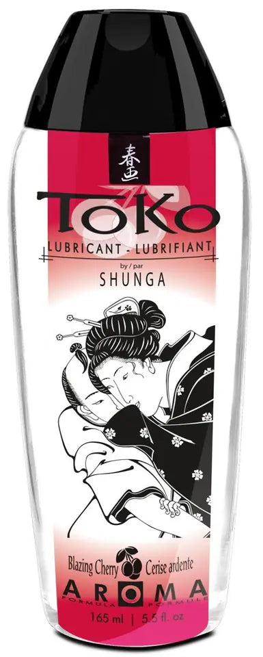 Shunga Toko Aroma Blazing Cherry Flavored Lubricant - 5.5 oz