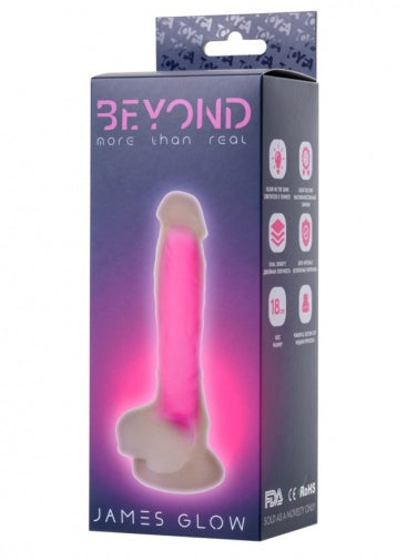 Beyond - James Glow Dildo - Pink
