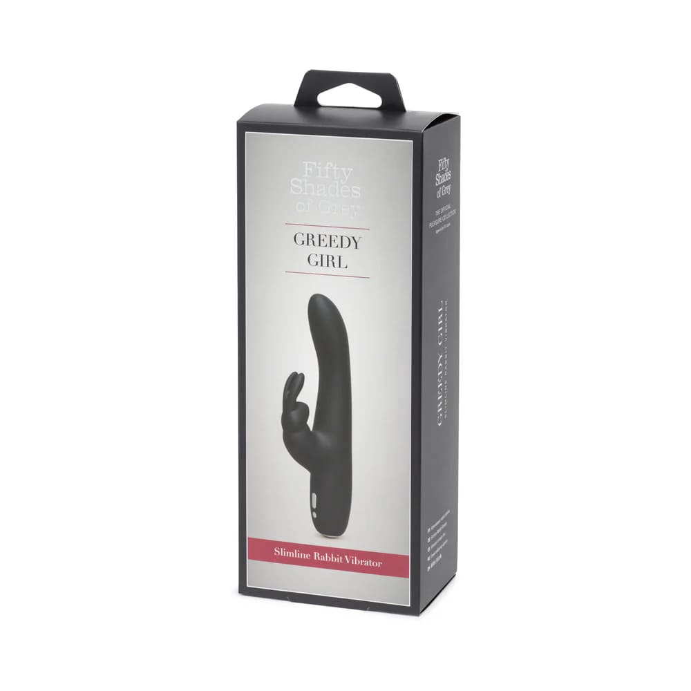 Fifty Shades of Grey Greedy Girl Rechargeable Mini Rabbit Vibrator Black