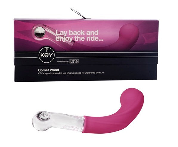Key by Jopen Comet Pearl G Spot Wand - Raspberry Pink