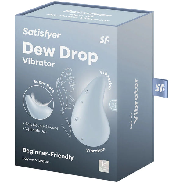 SATISFYER – DEW DROP VIBRATOR LAY-ON BLUE
