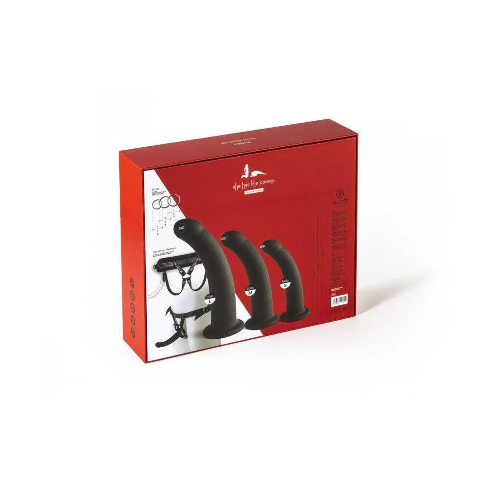 Virgite Harness with Dildos S/M/L