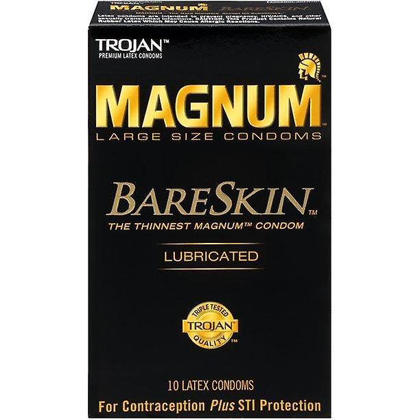 Trojan Magnum Bareskin Large Size 10 Condoms
