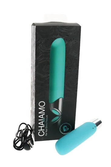 Rocks Off Chaiamo Vibrator - Rechargeable Power Teal