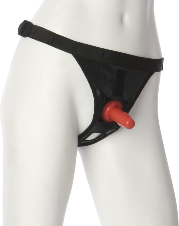 Doc Johnson Vac-U-Lock -Panty Harness with Plug Dual Strap