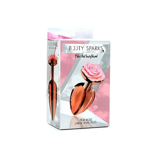 BOOTY SPARK-PINK ROSE LARGE ANAL PLUG
