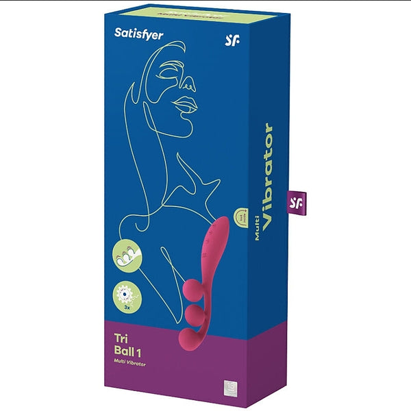 Satisfyer Tri Ball 1 Multi Vibrator Red - Vibrator