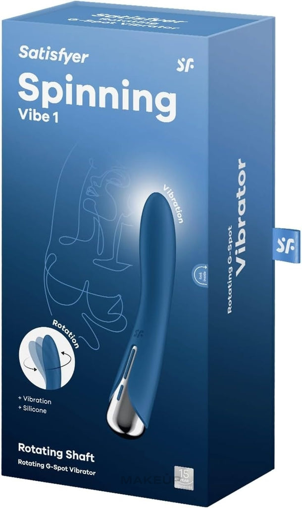 Satisfyer Spinning Vibe 1 Blue - G-Spot Stimulation Vibrator, blue